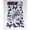 Anděl 10147 samolepící dekorace černošedí motýlci 60x32cm