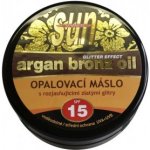 Vivaco Sun Glitter effect opalovací máslo s bio arganovým olejem SPF15 200 ml – Zboží Mobilmania