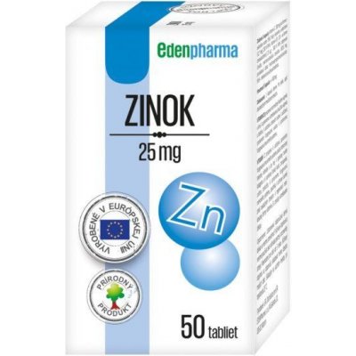 EdenPharma Zinek 25 mg 50 tablet – Zboží Mobilmania