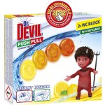 Dr. Devil Lemon Fresh Push Pull WC blok bez košíku 2 x 20 g – Sleviste.cz