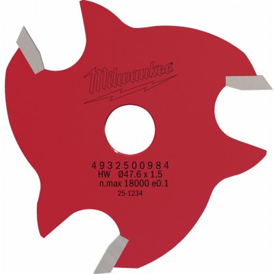Milwaukee Drážkovací trn a frézy - Rtr B. S8 Slot Cutter 2.5mm - 1 pc – Hledejceny.cz