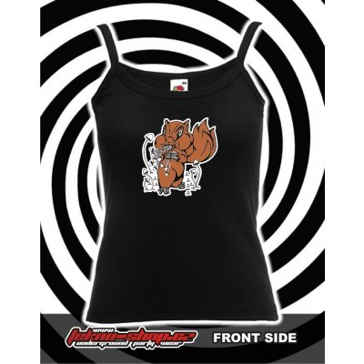 Teknoshop Psytrance Squirrel tekno s potiskem černé – Zbozi.Blesk.cz