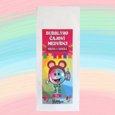 Bubblyho čajoví medvídci - malina a vanilka, 50g | Domácí Bubble Tea z Bubbly.cz – Zboží Mobilmania