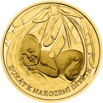 Česká mincovna Zlatý dukát Čáp s věnováním 3,49 g