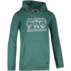 Alpine Pro Erwano Dětská mikina KSWT155500PS smaragdová