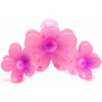 Květinový skřipec na vlasy Barva: žlutá – Zboží Dáma