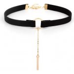 Prosperk Náhrdelník choker černý S1055 – Zboží Mobilmania