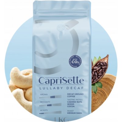 Przyjaciele Kawy CapriSette Lullaby Decaf zrnková 1 kg – Hledejceny.cz
