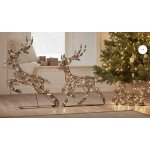 DECOLED LED světelní jeleni a sáně 180 x 86 x 18 cm teple bílá – Hledejceny.cz