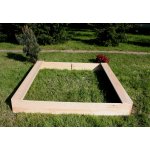 PiPi Dětské dřevěné pískoviště čtverec 160x160x20 cm – Zboží Dáma