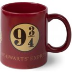 CurePink Červený keramický hrnek Harry Potter: Platform 9 3 4 Hogwarts Express 315 ml – Zboží Mobilmania