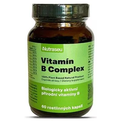 Nutraseu Vitamín B Complex 100% Plant Based 180 kapslí – Zbozi.Blesk.cz