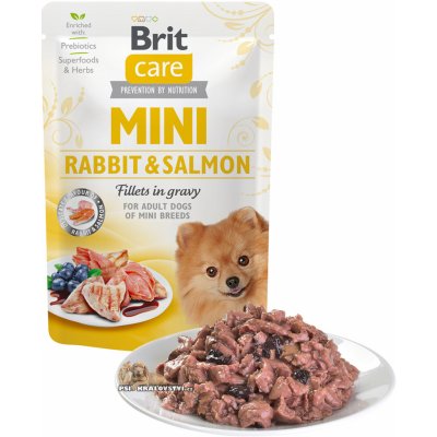 Brit Care Sterilised Mini Salmon & Herring Fillets in Gravy 85 g