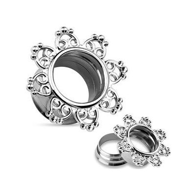 Šperky4U ocelový tunel do ucha s ornamenty TN01094-08 – Hledejceny.cz