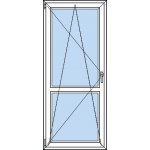 OknaDvereNaMiru.cz Plastové balkonové dveře OS s příčkou 60 x 150 cm – Sleviste.cz