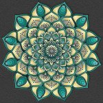 Norimpex Diamantové malování 7D Tyrkysová mandala 30 x 40 cm – Zbozi.Blesk.cz