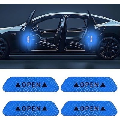 HIAHXC 4 kusy reflexních samolepek do auta, univerzální samolepky proti kolizi, reflexní samolepky, | Zboží Auto