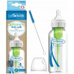 Dr. Brown´s kojenecká láhev skleněná standard Options plus transparentní 250 ml – Zboží Dáma