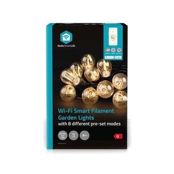 SmartLife Nedis LED Wi-Fi 10 LED 9 m teplá bílá WIFILP01F10