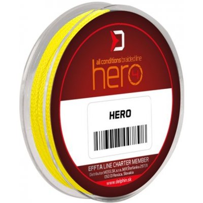 Delphin šňůra HERO 4 fluo žlutá 10m 0,40mm 30,1kg – Zboží Mobilmania