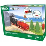 Brio World 36017 Vánoční vlaková sada s parní lokomotivou na baterie – Zboží Dáma