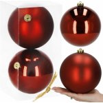 SPRINGOS Vánoční baňky XXL červené mix 15cm sada 2ks CA1179-XG – Zboží Dáma