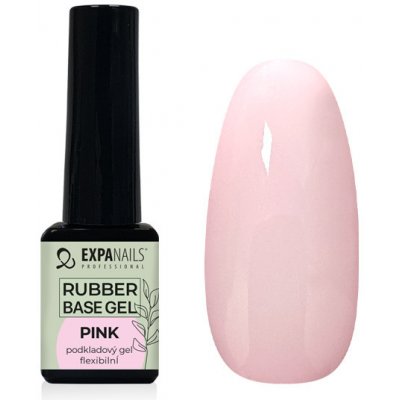 Expa nails expanails Uv led gel rubber base pink 5 ml – Sleviste.cz