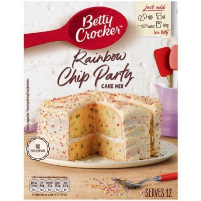 Betty Crocker Rainbow Chip Cake Mix Duhový vanilkový dort 425 g – Hledejceny.cz