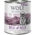 Wolf of Wilderness "Free-Range Meat" Senior Senior Wild Hills kachní a telecí 12 x 0,8 kg