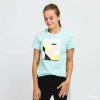 Dámská Trička Puma International Graphic Tee Tyrkysové