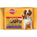 Pedigree Adult kuřecí & zelenina a hovězí & zelenina 4 x 100 g – Hledejceny.cz