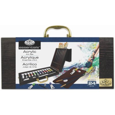 ROYAL LANGNICKEL Set akrylových barev v dřevěném kufříku – Sleviste.cz