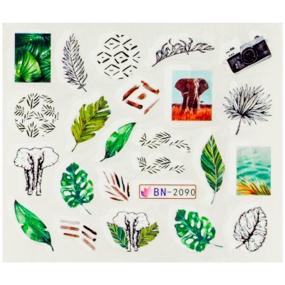 BIO nails Vodolepka BN 2090 slon a listy – Hledejceny.cz