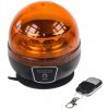 Stualarm AKU LED maják, 12x3W oranžový, dálkové ovládání, magnet, ECE R65 wlbat180RE