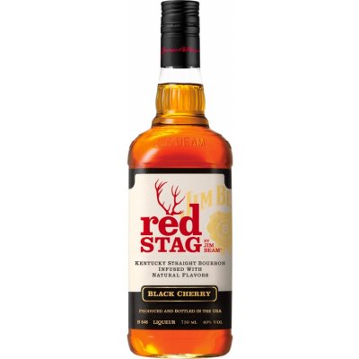 Jim Beam Bourbon Red Stag Black Cherry 40% 0,7 l (holá láhev) – Zboží Mobilmania