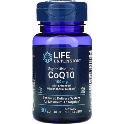 Life Extension CoQ10 100 mg koenzym Q10 kapsle 30 ks – Hledejceny.cz