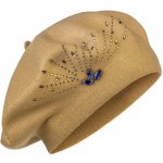 Biju dámská pletený baret s kamínky světle hnědá 7100381-3 – Zbozi.Blesk.cz