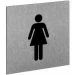 Walteco Symbol "WC-ženy", 60x60mm, nerez, samolepka , 20875 – Zboží Dáma