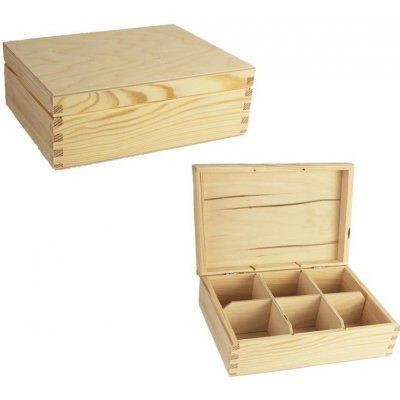 MOREX Dřevěná krabička na čaj 097037