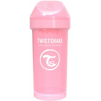 Twistshake Láhev pro děti pastelově růžová 360 ml