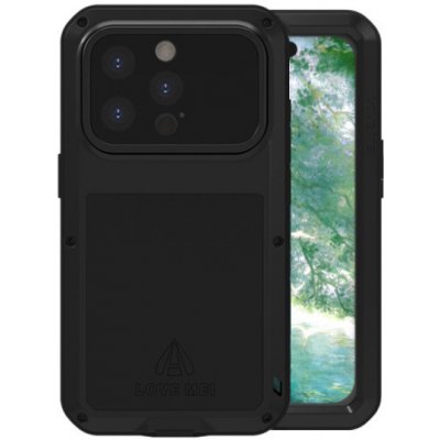 LOVE MEI extra odolné proti nárazu, vodě a prachu pro iPhone 16 Pro Max - černé – Sleviste.cz