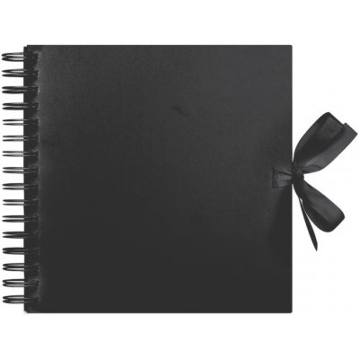 WEST DESIGN Album kroužkové černé se stuhou (200g/m2, 42 listů) 20,5x20,5cm – Sleviste.cz