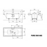 Kaldewei Puro Duo 190 x 90 cm 266500010001 – Hledejceny.cz
