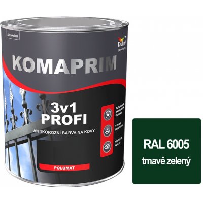 Dulux KOMAPRIM PROFI 3v1/4L RAL 6005 tmavě zelená – Hledejceny.cz