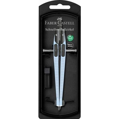 Faber-Castell Kružítko Grip Quick-Set Compass Sky Blue – Hledejceny.cz