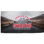 SABLIO Ručník - Zrozen pro cyklistiku 70x140 cm – Sleviste.cz