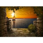 Norimpex Plachetnice při západu slunce 30 × 40 cm – Sleviste.cz