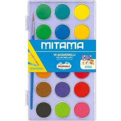 Mitama vodové barvy 18 barev 2,9 cm fialová – Hledejceny.cz
