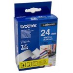 Brother TZe-555, modrá / bílá 24mm – Hledejceny.cz