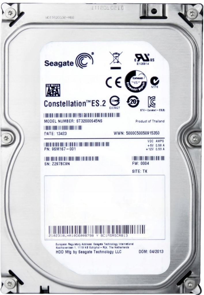 Seagate Const.ES.2 2TB, SATAIII, 64MB, 7200rpm, ST32000645NS